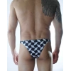 Hubrendy Beru Erkek Küp Desenli Brazillian Slip