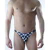 Hubrendy Beru Erkek Küp Desenli Brazillian Slip