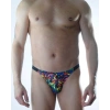 Hubrendy Beru Erkek Renkli Desenli Brazillian Slip
