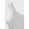 Hubrendy Beru Kadın Gri Askılı Crop Top Ve Şortlu Gecelik Takım