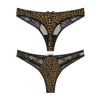 Hubrendy Beru  Leopar Desenli Dantelli Fantezi G String Külot