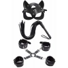 Hubrendy Beru Maske Kırbaç Bileklik 5 Li Harness Deri Set