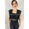 Hubrendy Beru Püsküllü Şık Omuz Harness - Brf1394