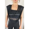 Hubrendy Beru Püsküllü Şık Omuz Harness - Brf1394