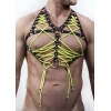 Hubrendy Beru Seksi Erkek  Üst Lastik Harness - Brfm59