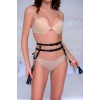 Hubrendy Beru Sık Deri Püsküllü Bel Kemer Harness - Brf1045