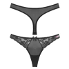 Hubrendy Beru  Siyah Dantelli Fantazi G String Külot