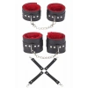 Hubrendy Beru Siyah Kırmızı Harness Fantezi Aksesuar Set