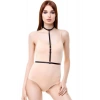 Hubrendy Beru Tek Sıralı Boyun Bel Deri Harness - Brf188