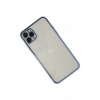 Hubrendy Bez Apple iPhone 11 Pro Kılıf Lensli Silikon - Açık Mavi
