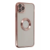 Hubrendy Bez Apple iPhone 11 Pro Kılıf Slot Silikon - Rose Gold