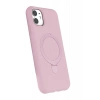 Hubrendy Bez Apple iPhone 11 Regal Magsafe Standlı Kapak - Açık Pembe