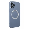 Hubrendy Bez Apple iPhone 12 Pro Kılıf Jack Magneticsafe Lens Silikon - Sierra Blue