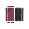 Hubrendy Bez Apple iPhone 12 Pro Kılıf Optimum Silikon - Bordo