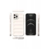 Hubrendy Bez Apple iPhone 12 Pro Kılıf Optimum Silikon - Krem