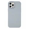 Hubrendy Bez Apple iPhone 12 Pro Max Kılıf Asya Deri Silikon - Sierra Blue