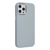 Hubrendy Bez Apple iPhone 12 Pro Max Kılıf Asya Deri Silikon - Sierra Blue