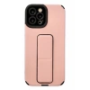 Hubrendy Bez Apple iPhone 12 Pro Max Kılıf Mega Standlı Silikon - Pudra