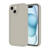 Hubrendy Bez Apple iPhone 14 Kılıf Viera Silikon - Krem