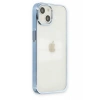 Hubrendy Bez Apple iPhone 14 Plus Kılıf Element Silikon - Sky Blue
