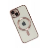 Hubrendy Bez Apple iPhone 14 Plus Kılıf Kross Magneticsafe Kapak - Rose