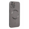 Hubrendy Bez Apple iPhone 14 Plus Kılıf Moshi Lens Magneticsafe Silikon - Füme