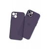 Hubrendy Bez Apple iPhone 14 Plus Kılıf Puma Silikon - Koyu Mor