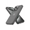 Hubrendy Bez Apple iPhone 14 Pro Kılıf Elegant Kapak - Titan Gri