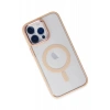 Hubrendy Bez Apple iPhone 14 Pro Kılıf Room Magneticsafe Silikon - Pudra