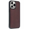 Hubrendy Bez Apple iPhone 14 Pro Max Kılıf Aras Deri Kapak - Bordo