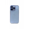 Hubrendy Bez Apple iPhone 14 Pro Max Kılıf Armada Lensli Kapak - Sierra Blue