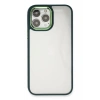 Hubrendy Bez Apple iPhone 14 Pro Max Kılıf Dora Kapak - Haki Yeşil
