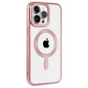 Hubrendy Bez Apple iPhone 14 Pro Max Kılıf Kronos Magsafe Kapak - Rose Gold