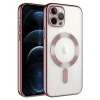 Hubrendy Bez Apple iPhone 14 Pro Max Kılıf Kross Magneticsafe Kapak - Rose
