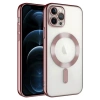 Hubrendy Bez Apple iPhone 14 Pro Max Kılıf Kross Magneticsafe Kapak - Rose