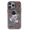 Hubrendy Bez Apple iPhone 14 Pro Max Kılıf Prada Desenli Kapak - Prada Siyah - 1