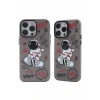 Hubrendy Bez Apple iPhone 14 Pro Max Kılıf Prada Desenli Kapak - Prada Siyah - 1