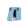 Hubrendy Bez Apple iPhone 15 Pro Kılıf Optimum Silikon - Sky Blue