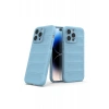 Hubrendy Bez Apple iPhone 15 Pro Max Kılıf Optimum Silikon - Sky Blue