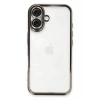 Hubrendy Bez Apple iPhone 16 Plus Kılıf Lensli Silikon - Titanyum Gri