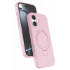 Hubrendy Bez Apple iPhone 16 Plus Regal Magsafe Standlı Kapak - Açık Pembe