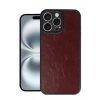 Hubrendy Bez Apple iPhone 16 Pro Max Kılıf Aras Deri Kapak - Bordo