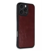 Hubrendy Bez Apple iPhone 16 Pro Max Kılıf Aras Deri Kapak - Bordo