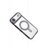 Hubrendy Bez Apple iPhone 17 Air Joke Simli Magneticsafe Kılıf - Derin Mor