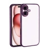 Hubrendy Bez Apple iPhone 17 Lensli Silikon - Açık Mor