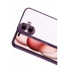 Hubrendy Bez Apple iPhone 17 Lensli Silikon - Açık Mor