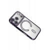 Hubrendy Bez Apple iPhone 17 Pro Joke Simli Magneticsafe Kılıf - Derin Mor