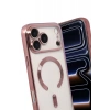 Hubrendy Bez Apple iPhone 17 Pro Kross Magneticsafe Kapak - Rose