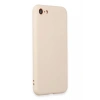Hubrendy Bez Apple iPhone 7 Kılıf First Silikon - Krem