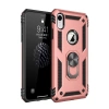 Hubrendy Bez Apple iPhone XR Kılıf Sofya Yüzüklü Silikon Kapak - Rose